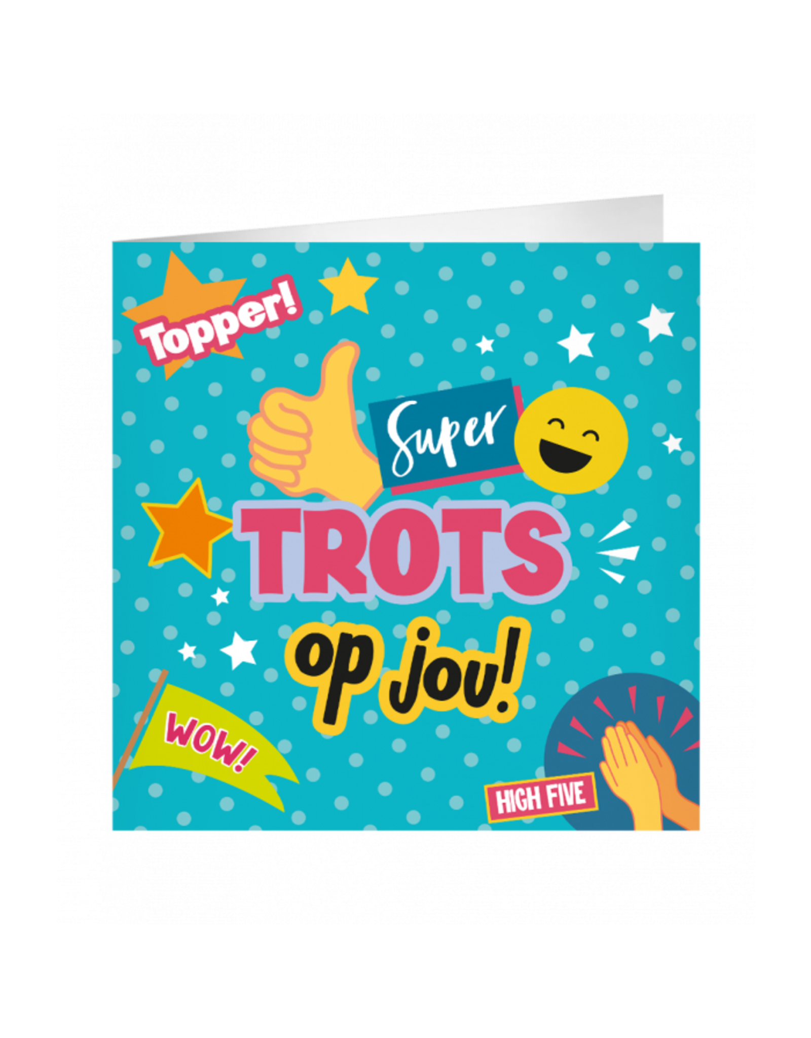 pd party XL Greeting Card - Trots op jou