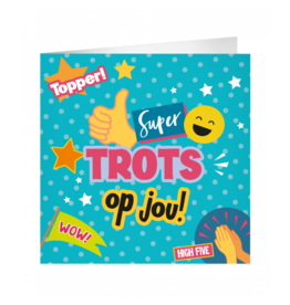 pd party XL Greeting Card - Trots op jou