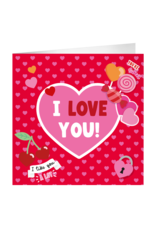 pd party XL Greeting Card - I love you
