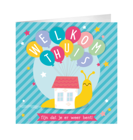 pd party XL Greeting Card - Welkom thuis