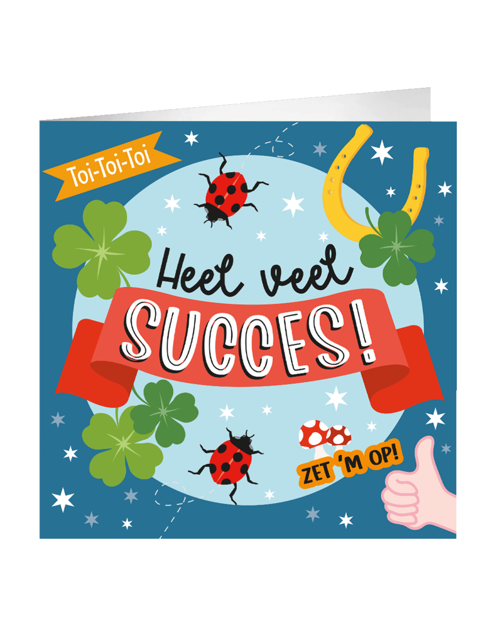 pd party XL Greeting Card - Heel veel succes