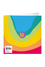 pd party XL Greeting Card - 18 Jaar