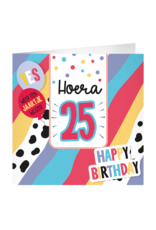 pd party XL Greeting Card - 25 Jaar