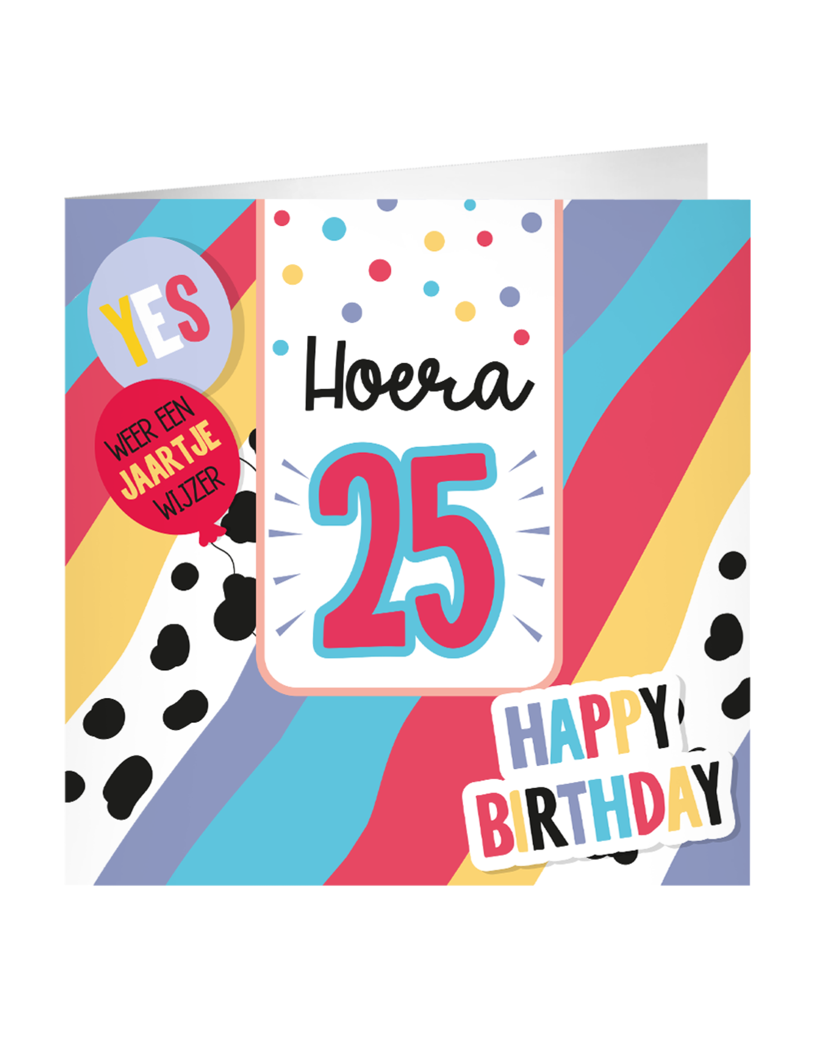 pd party XL Greeting Card - 25 Jaar
