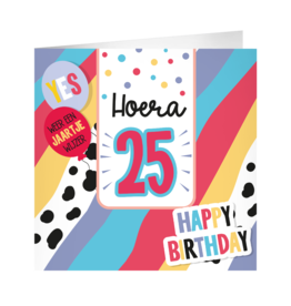 pd party XL Greeting Card - 25 Jaar