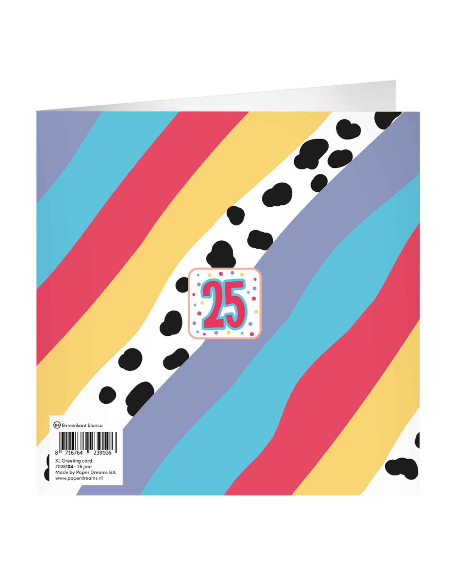 pd party XL Greeting Card - 25 Jaar
