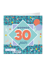 pd party XL Greeting Card - 30 Jaar