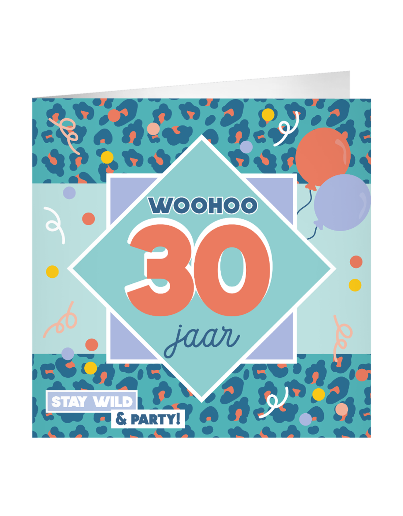 pd party XL Greeting Card - 30 Jaar