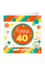 pd party XL Greeting Card - 40 Jaar