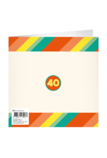 pd party XL Greeting Card - 40 Jaar