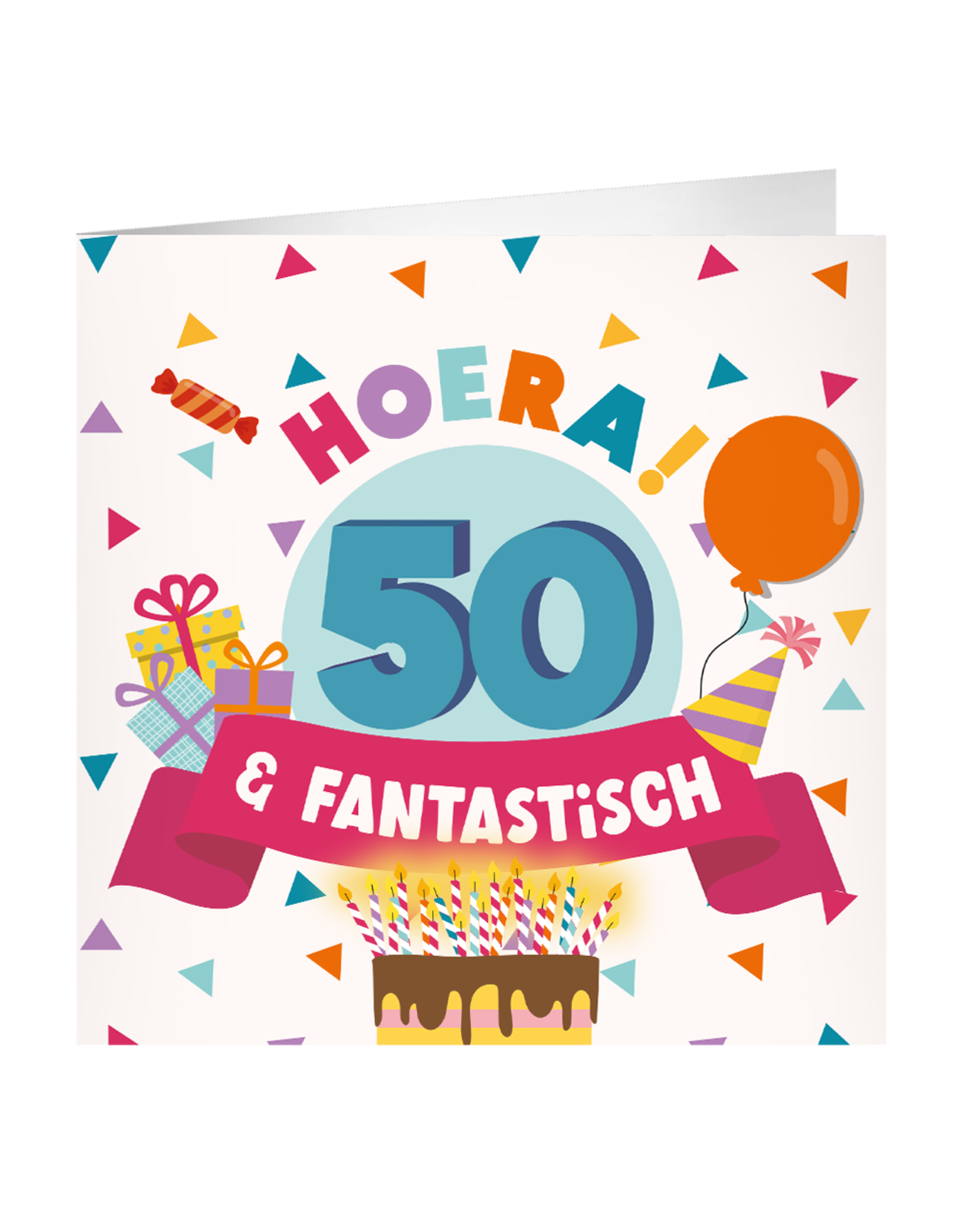 pd party XL Greeting Card - 50 Jaar