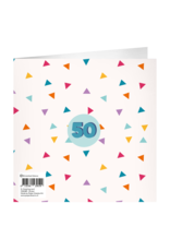 pd party XL Greeting Card - 50 Jaar