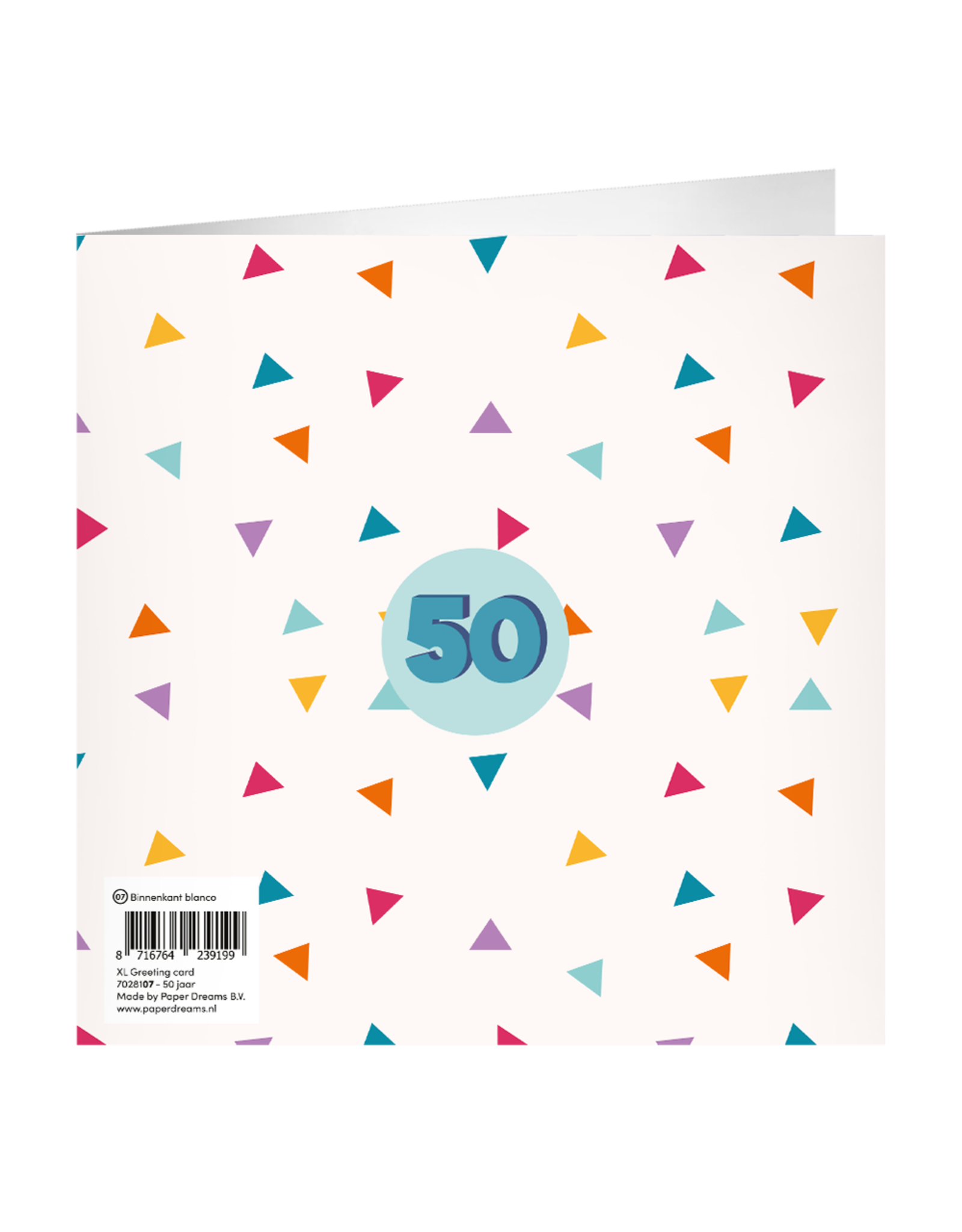 pd party XL Greeting Card - 50 Jaar