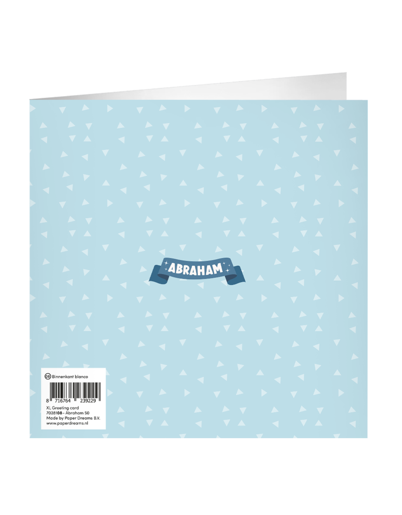 pd party XL Greeting Card - 50 Jaar Abraham