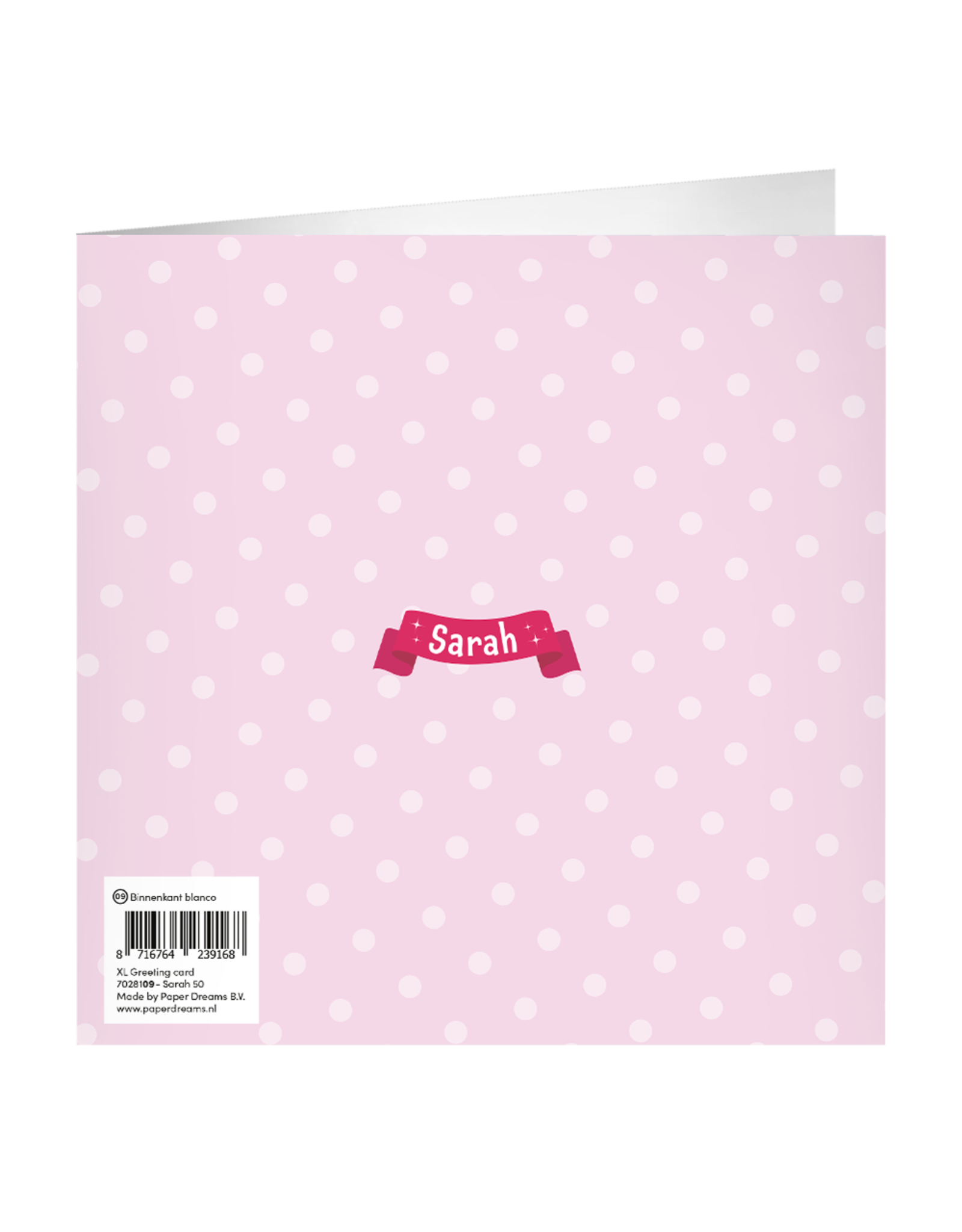 pd party XL Greeting Card - 50 Jaar Sarah