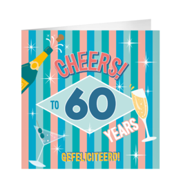 pd party XL Greeting Card - 60 Jaar