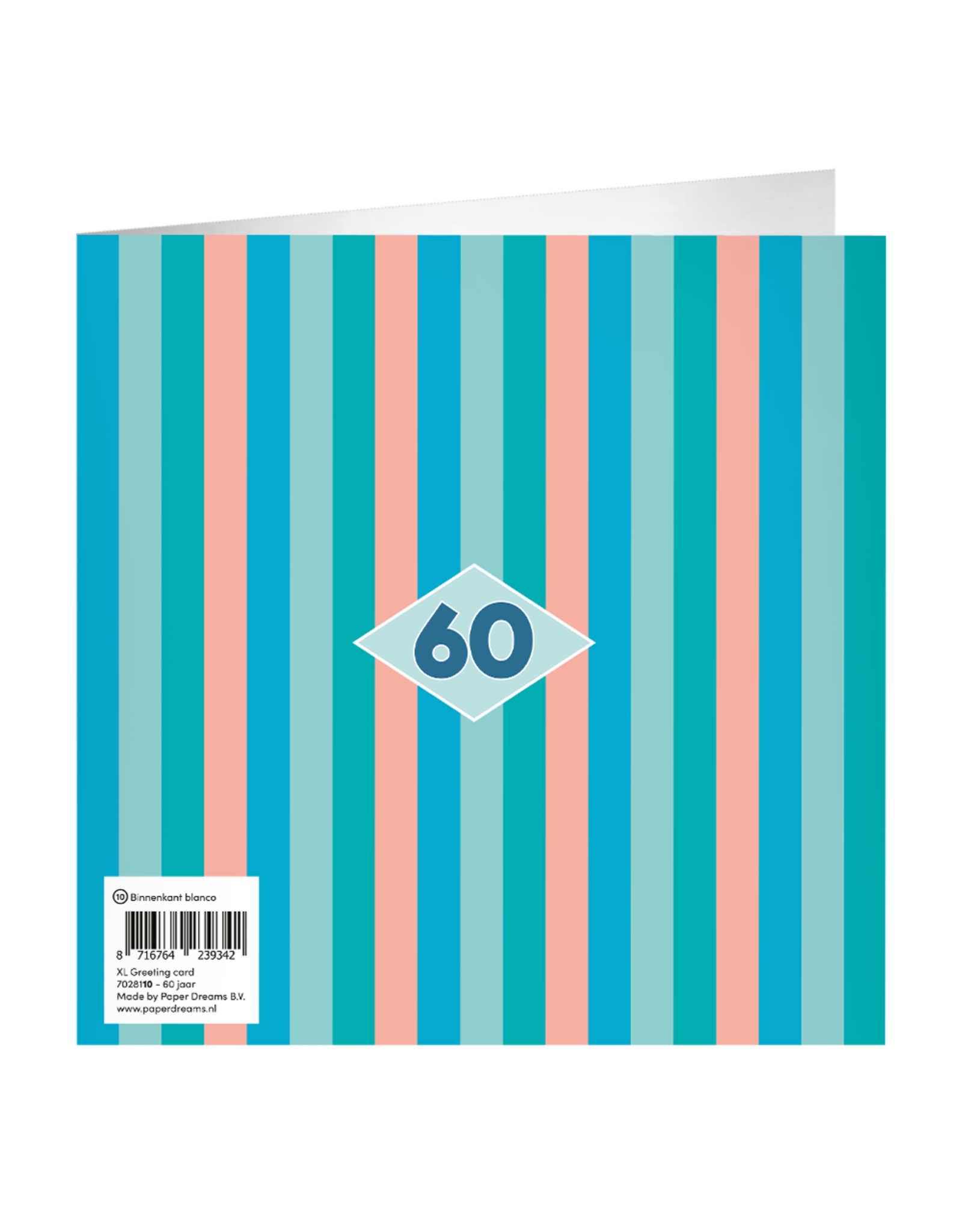 pd party XL Greeting Card - 60 Jaar