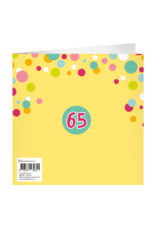 pd party XL Greeting Card - 65 Jaar