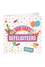 pd party XL Greeting Card - Van harte gefeliciteerd