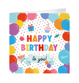 pd party XL Greeting Card - Happy Birthday