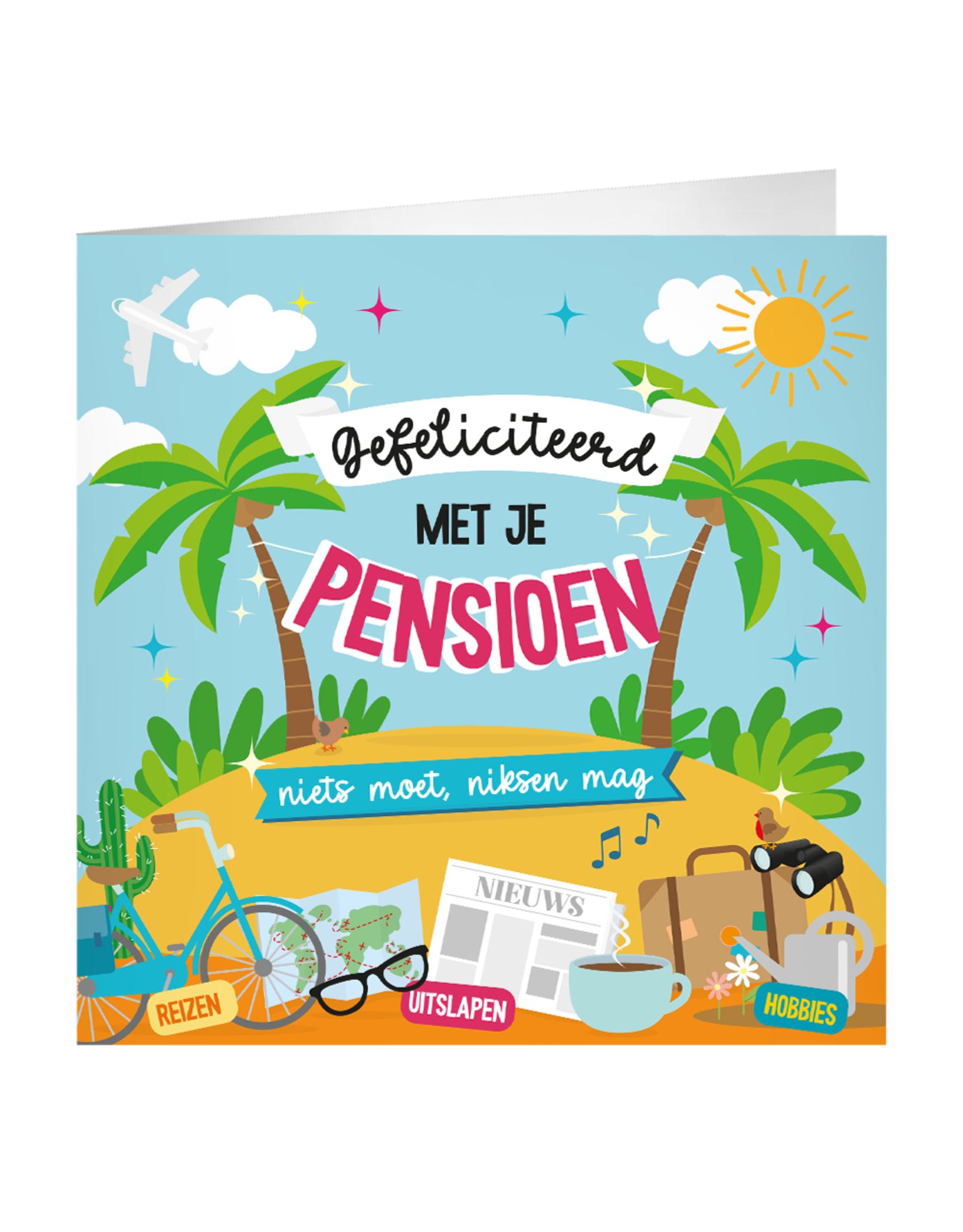 pd party XL Greeting Card - Pensioen