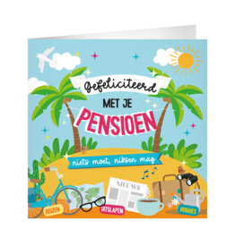 pd party XL Greeting Card - Pensioen