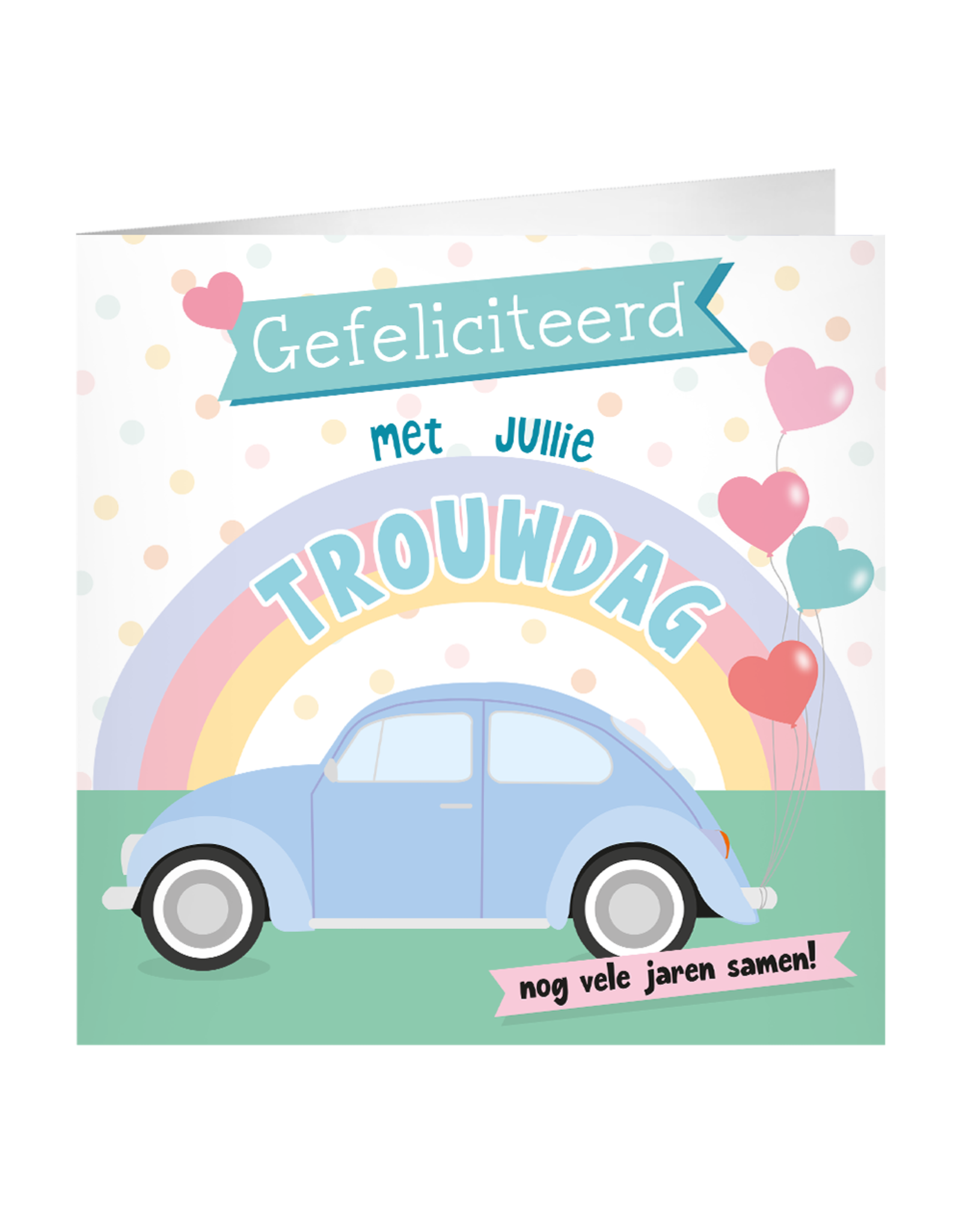 pd party XL Greeting Card - Trouwdag