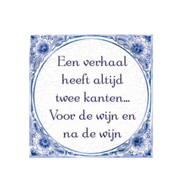 pd party Tegel Delfts blauw - Verhaal twee kanten