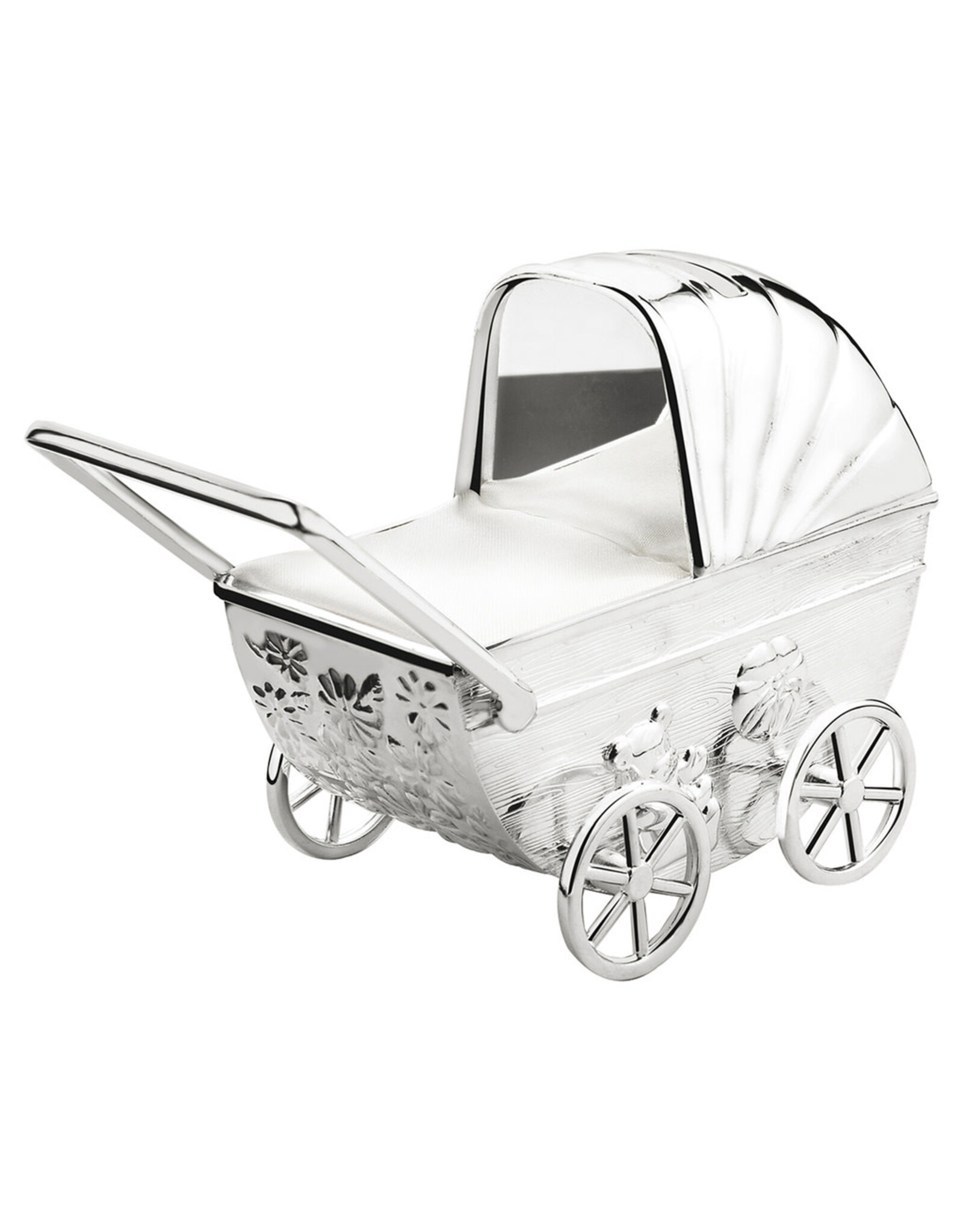 Zilverstad Verzilverde Spaarpot Buggy