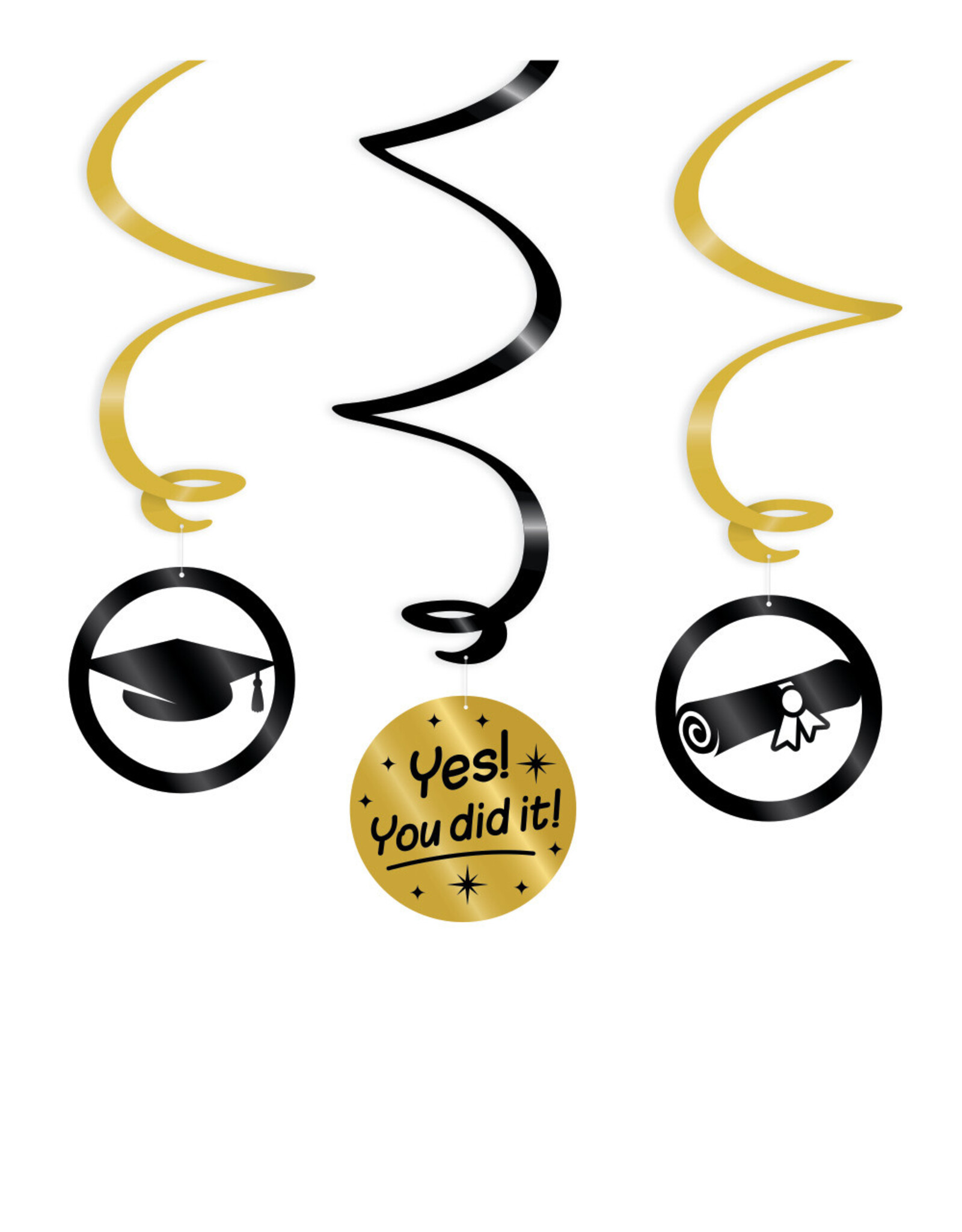 pd party Yes! You Did It! Swirl Deco