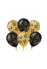 pd party Party Balloons Black/Gold - 21