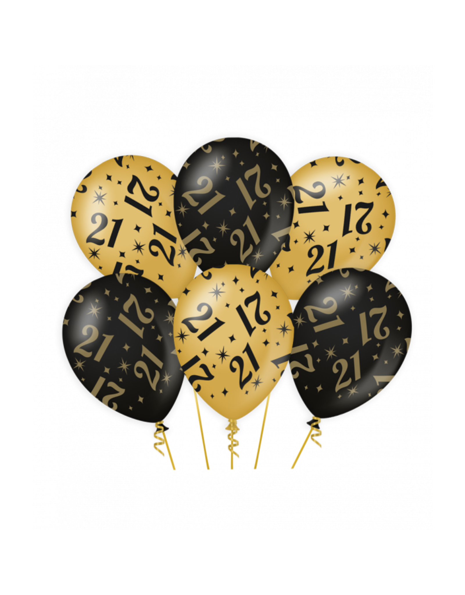 pd party Party Balloons Black/Gold - 21