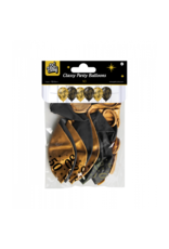 pd party Party Balloons Black/Gold - 50