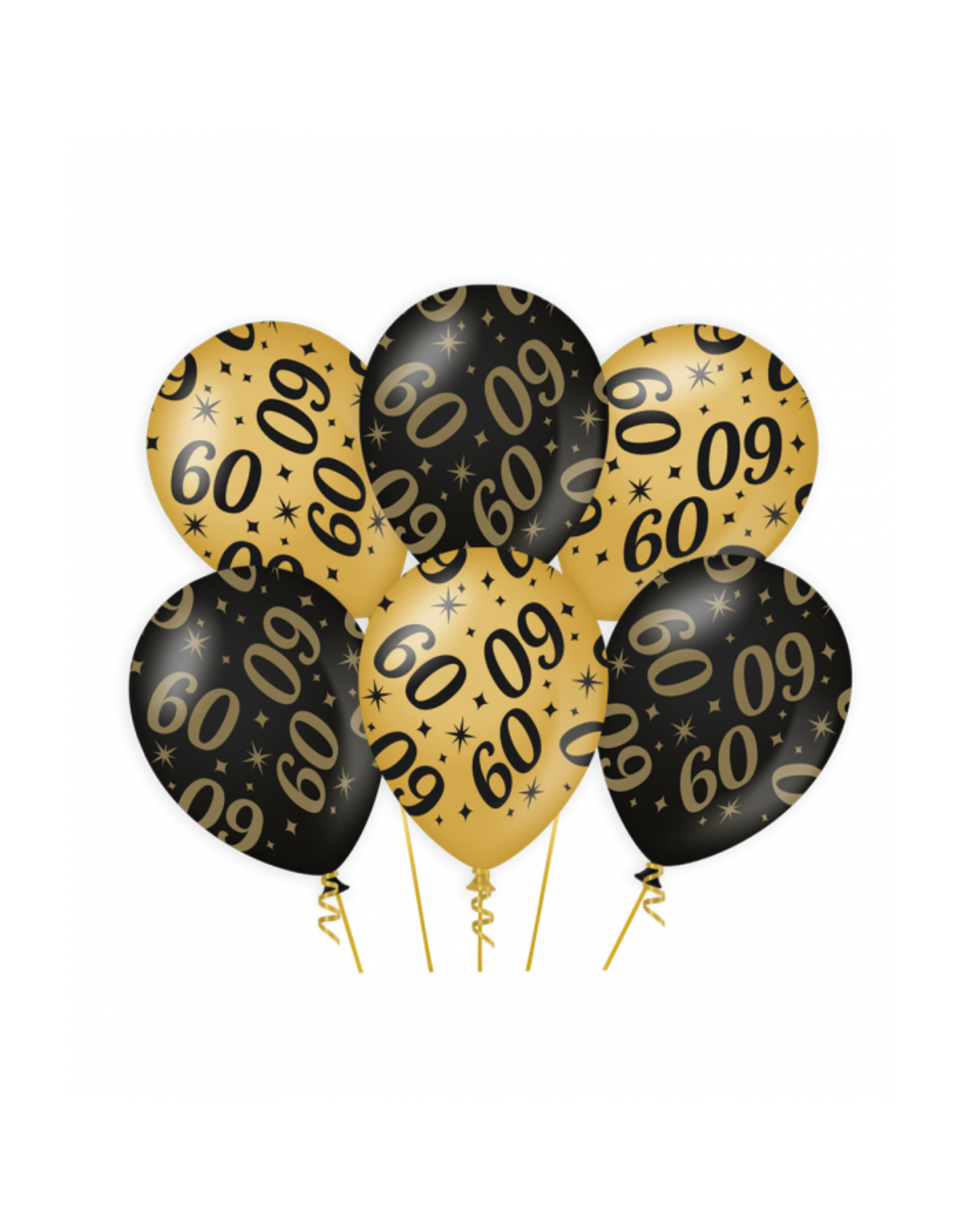 pd party Party Balloons Black/Gold - 60