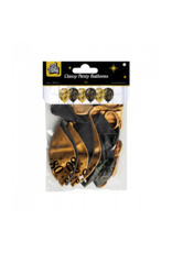 pd party Party Balloons Black/Gold - 80