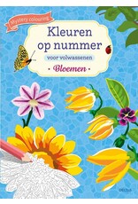 Deltas Kleuren op nummer voor volwassenen - Bloemen