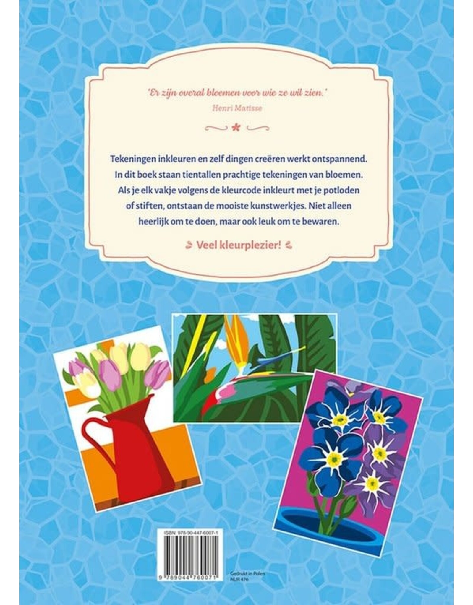 Deltas Kleuren op nummer voor volwassenen - Bloemen