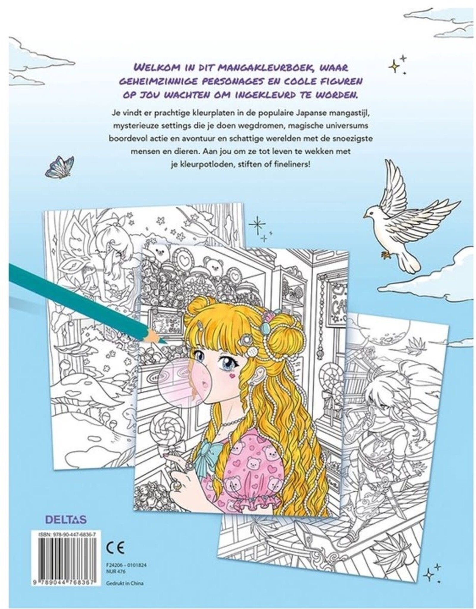 Deltas Manga World Kleurboek