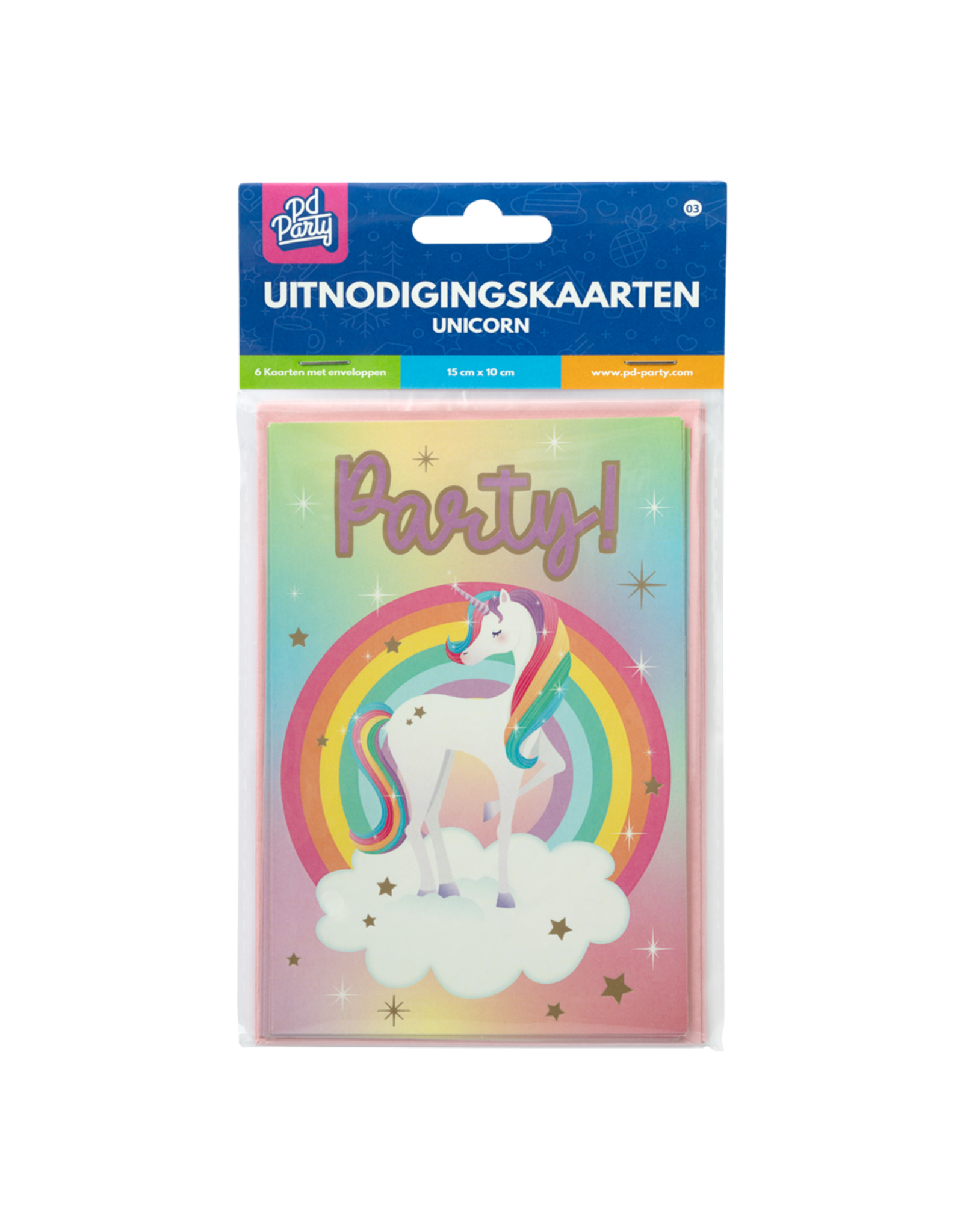 pd party Uitnodigingen “Unicorn”