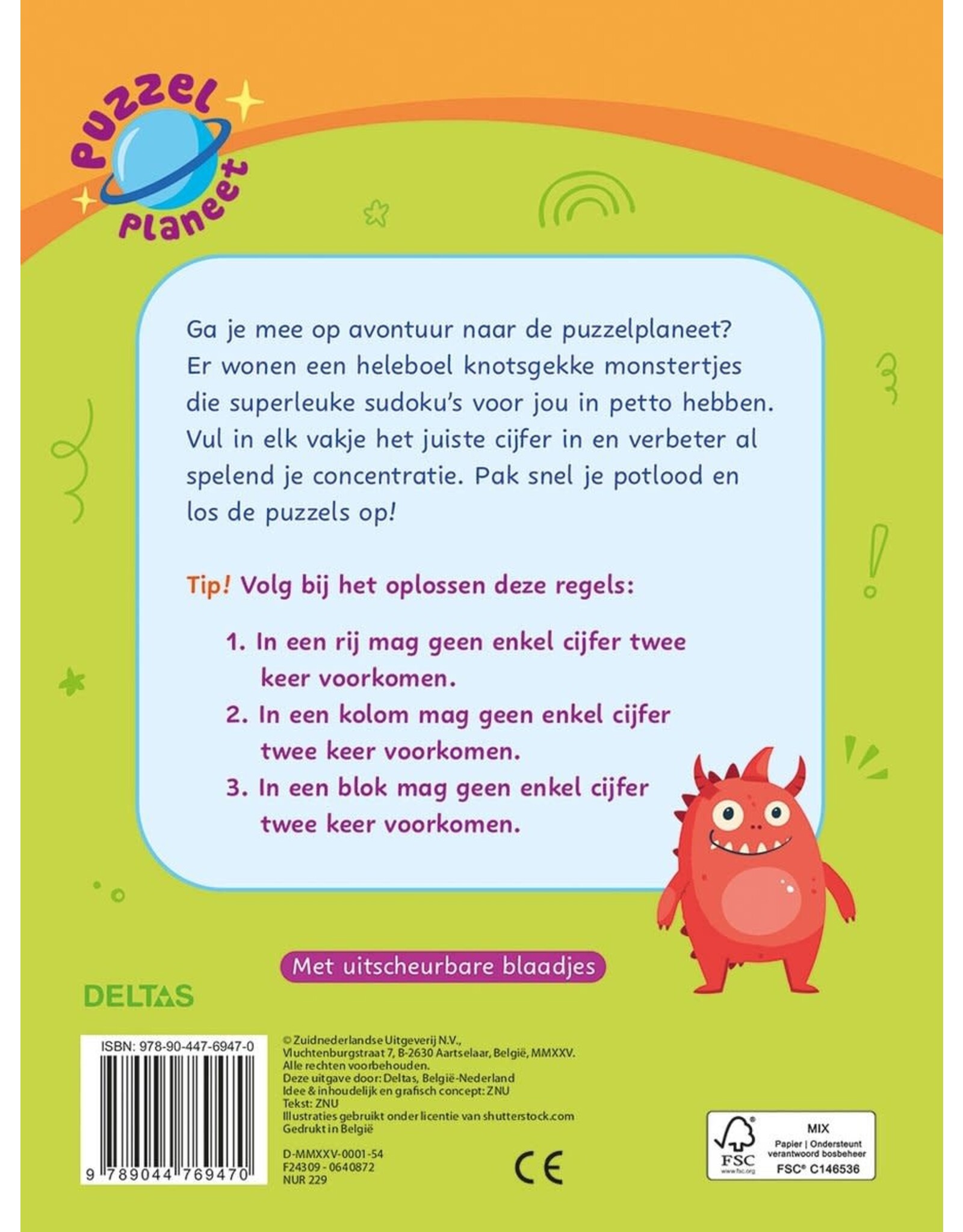 Deltas Puzzelplaneet - Superleuke sudoku's (7-9 jr)