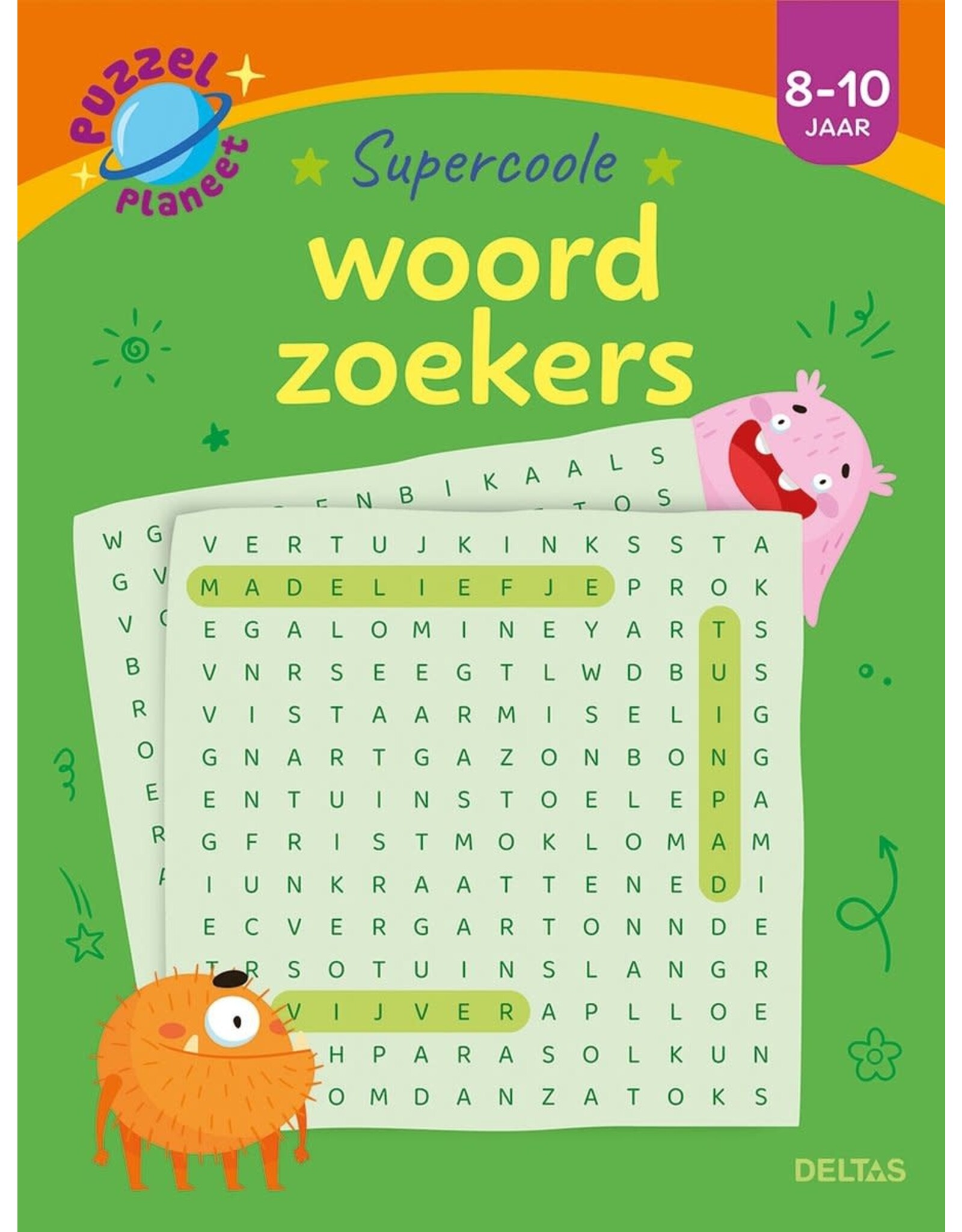 Deltas Puzzelplaneet - Supercoole woordzoekers (8-10 jr)