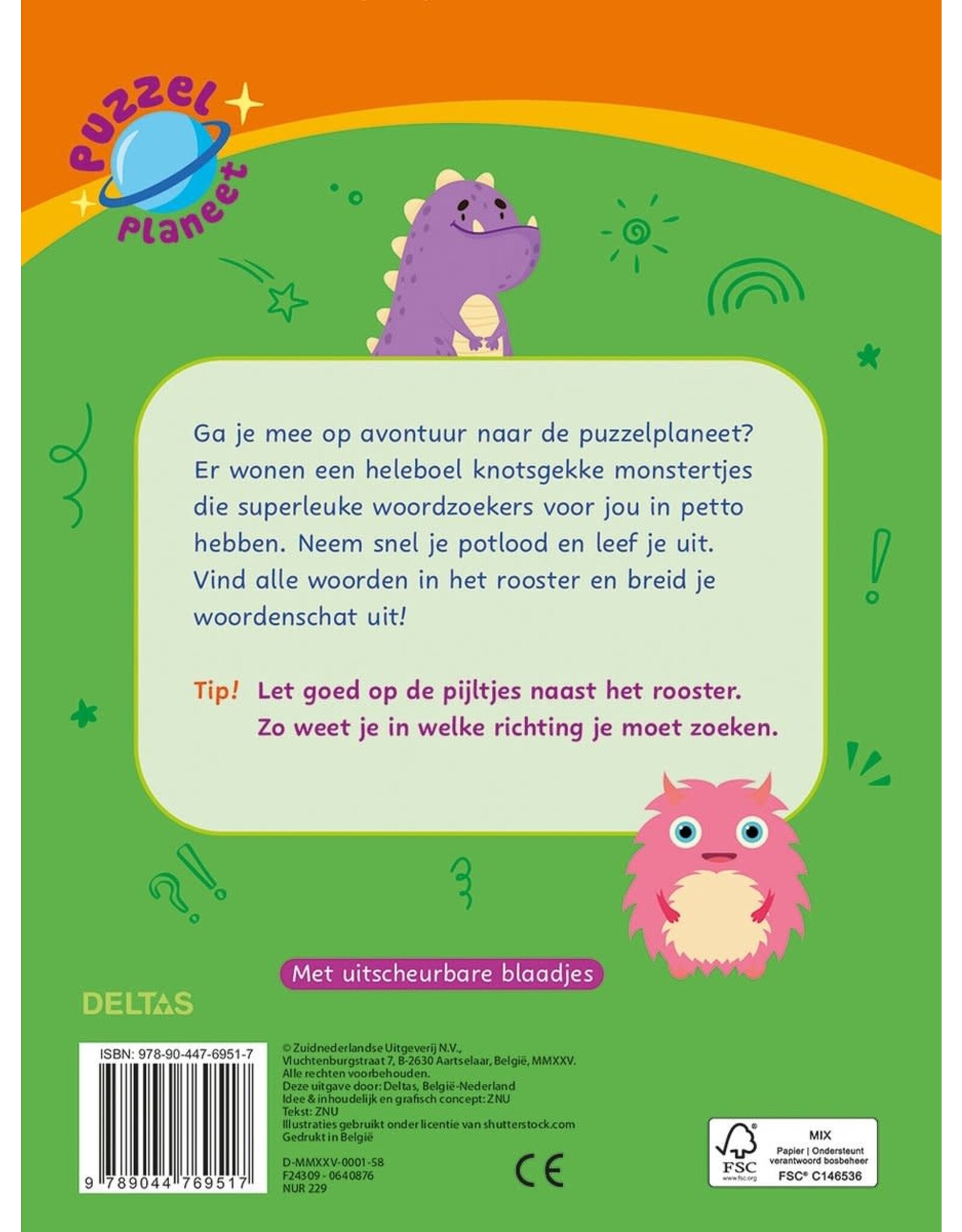 Deltas Puzzelplaneet - Supercoole woordzoekers (8-10 jr)