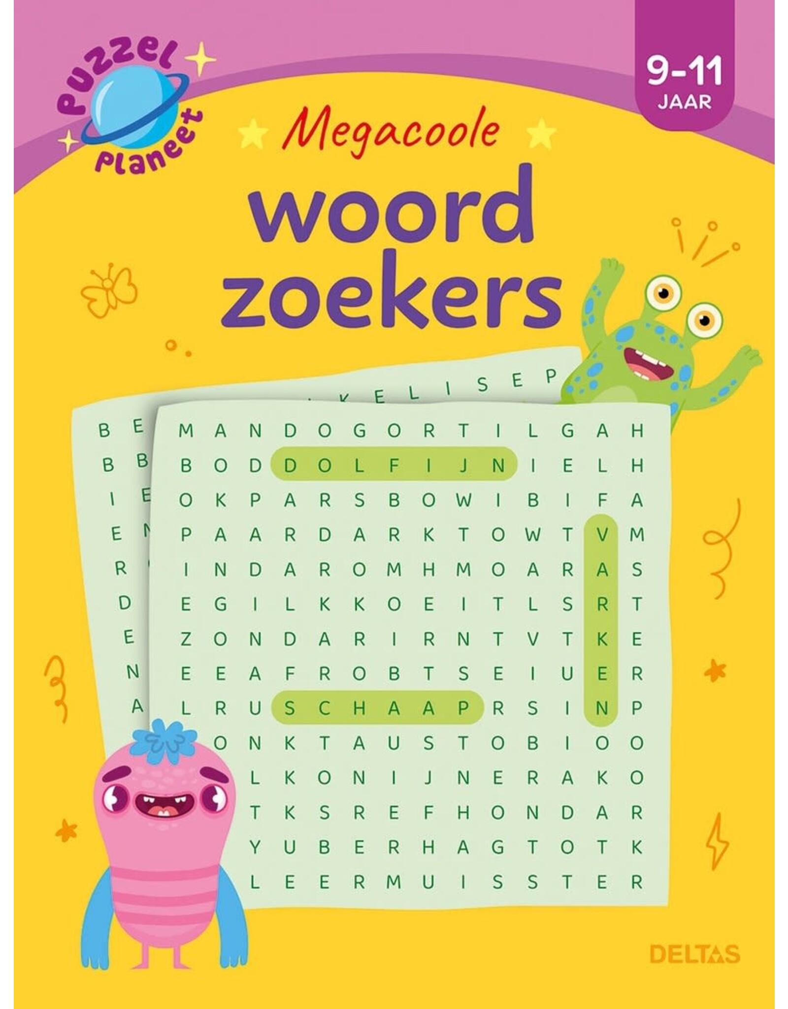 Deltas Puzzelplaneet - Megacoole woordzoekers (9-11 jr)