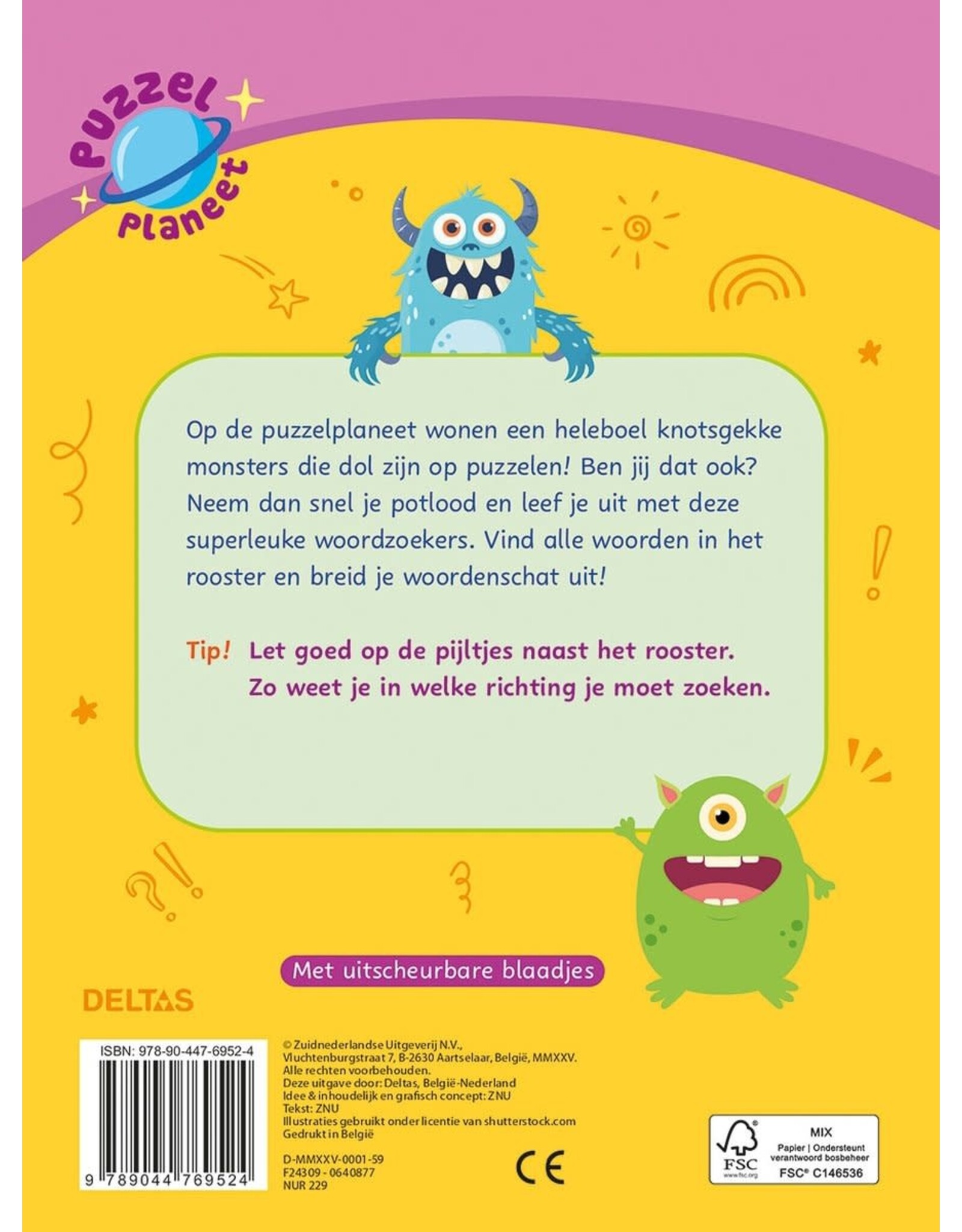 Deltas Puzzelplaneet - Megacoole woordzoekers (9-11 jr)