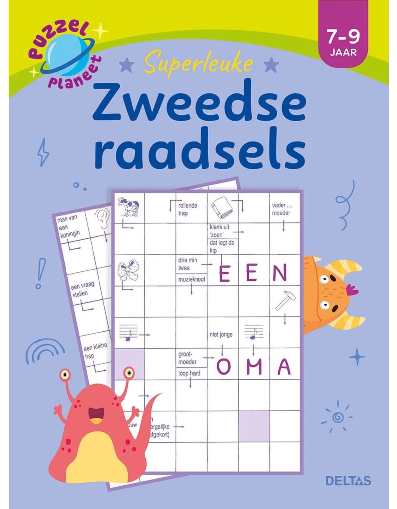 Deltas Puzzelplaneet - Superleuke Zweedse raadsels (7-9 jr)