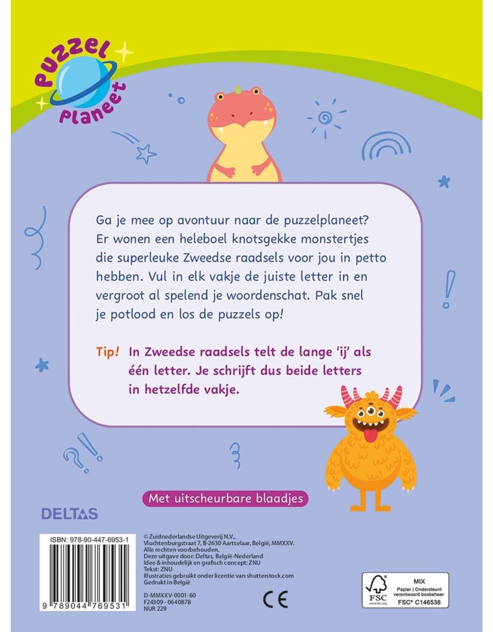 Deltas Puzzelplaneet - Superleuke Zweedse raadsels (7-9 jr)