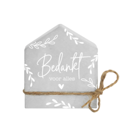 pd party Cement House - Bedankt