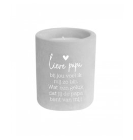 pd party Cement Candle - Papa