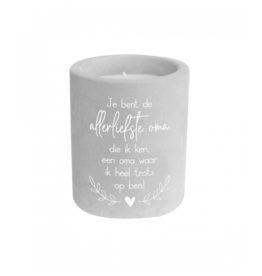 pd party Cement Candle - Oma