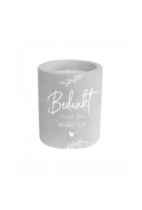 pd party Cement Candle - Leuke Tijd
